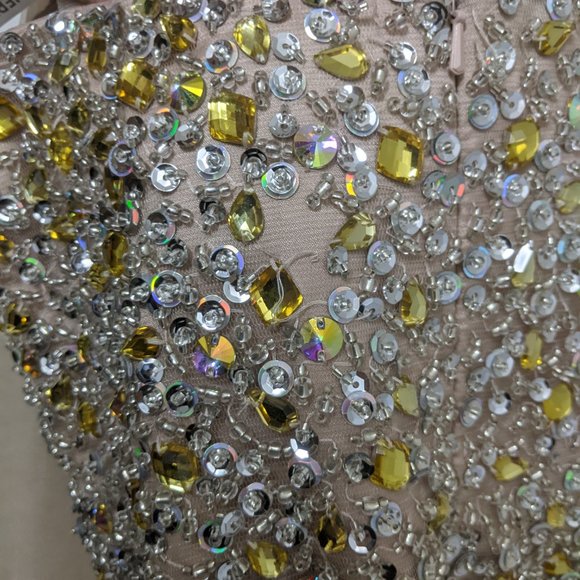 Sherri Hill Cocktail Sequinned Dress w/ Removable Skirt -  Style #2308 - Picture 6 of 6